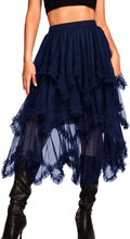 Women's Stylish Asymmetrical Ruffle Tulle Skirt by Kaei&Shi
