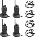 Radtel RT88 Rechargeable FRS Walkie Talkies 4 Pack - Long Range