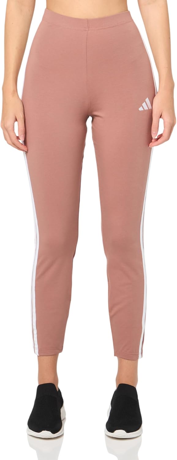 adidas Women's Essentials 3-Stripes Cotton Leggings for Comfort