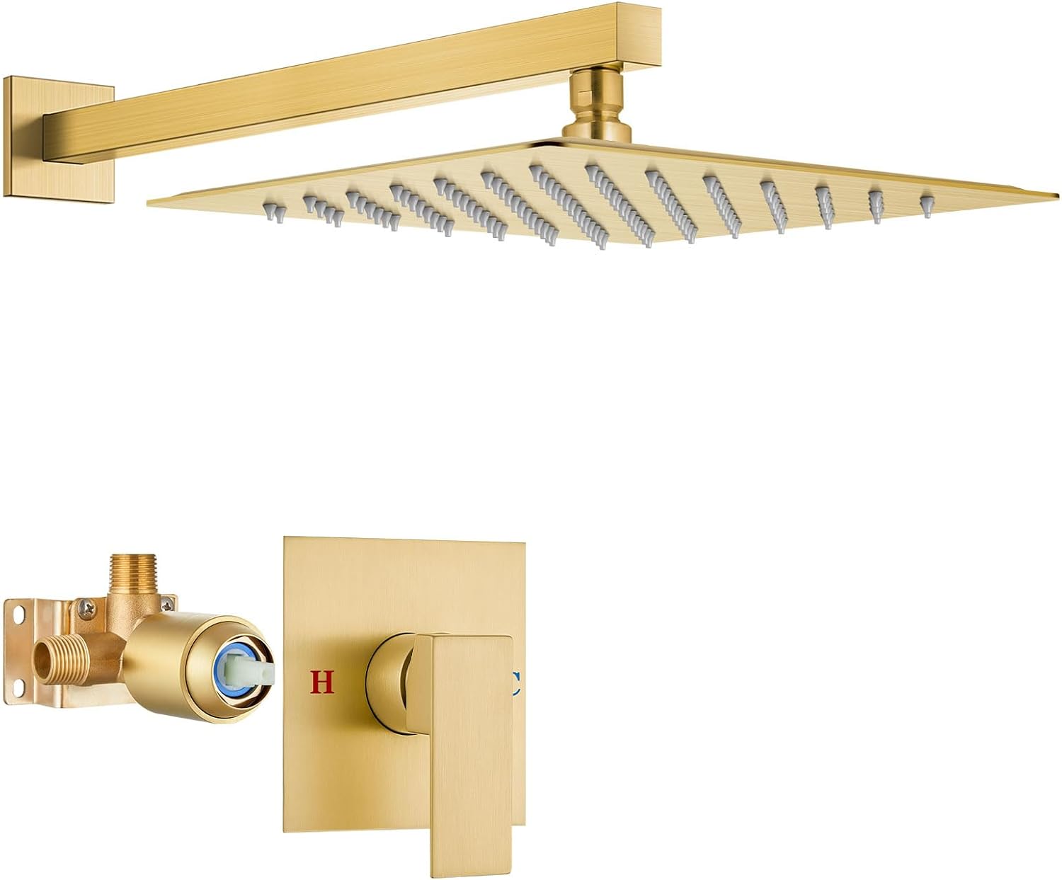 Airuida Shower Faucet Set: Stylish 12 Inch Rain Shower System