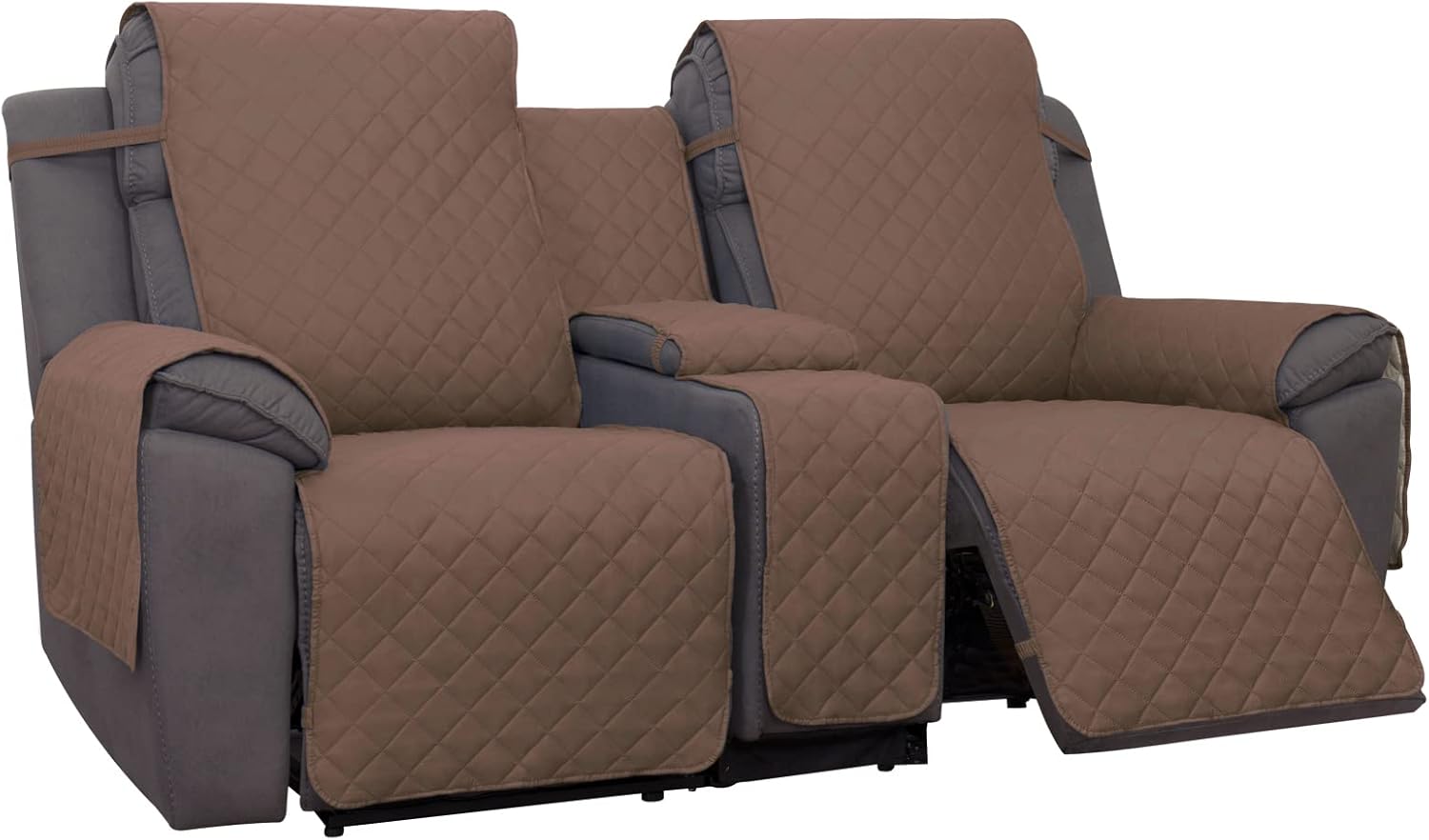 PureFit Water Resistant Loveseat Recliner Cover for Double Recliner