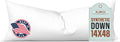 Pillowflex Synthetic Down Pillow Insert 14x48 - Ultra Soft Lumbar