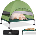Elevated Dog Bed with Upgraded Canopy - Stable Outdoor Cot