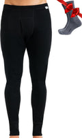 Merino Wool Base Layer Mens Bottom Pants Midweight 250 g/m2 - Warm