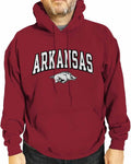Arkansas Razorbacks Hoodie for Men - Embroidered Tackle Twill