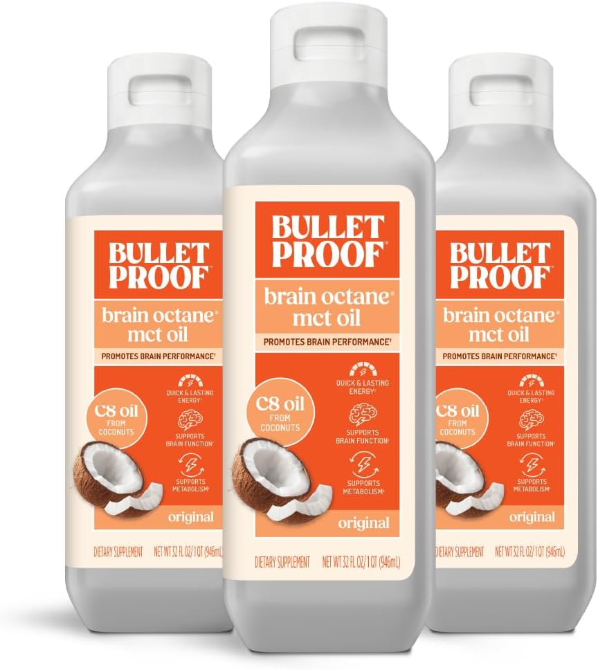 Bulletproof Brain Octane C8 MCT Oil for Energy and Metabolism
