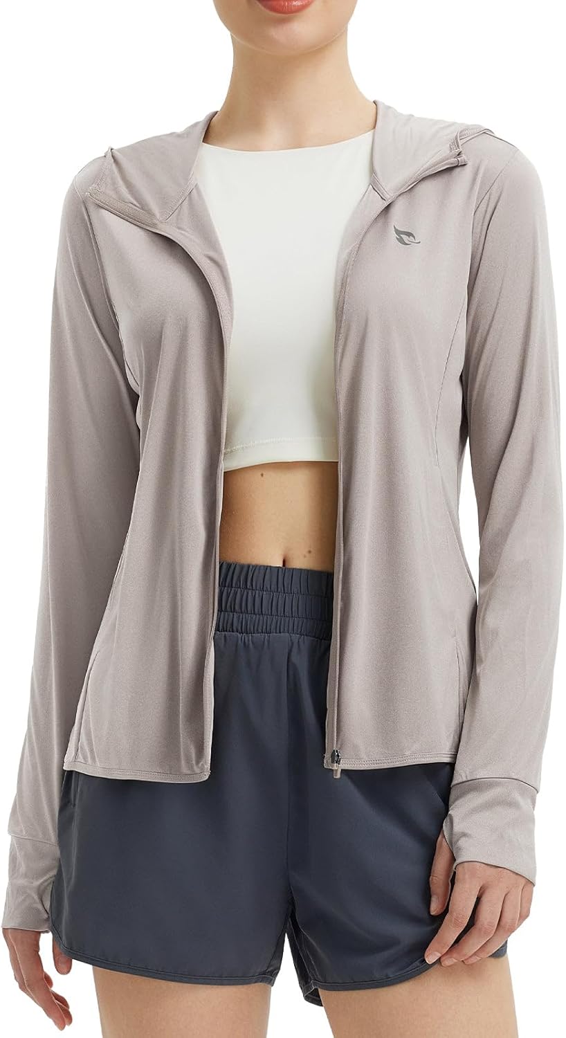 Baleaf Women's Sun Protection Jacket Lightweight Hoodie for Outdoor