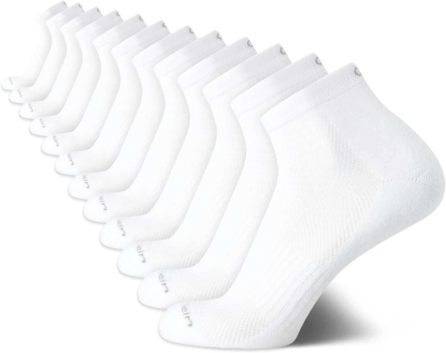Calvin Klein Mens Quarter Socks - Cushioned Athletic Ankle Socks