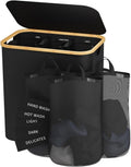 Laundry Hamper 3 Section 145L Laundry Basket - Large Organizer