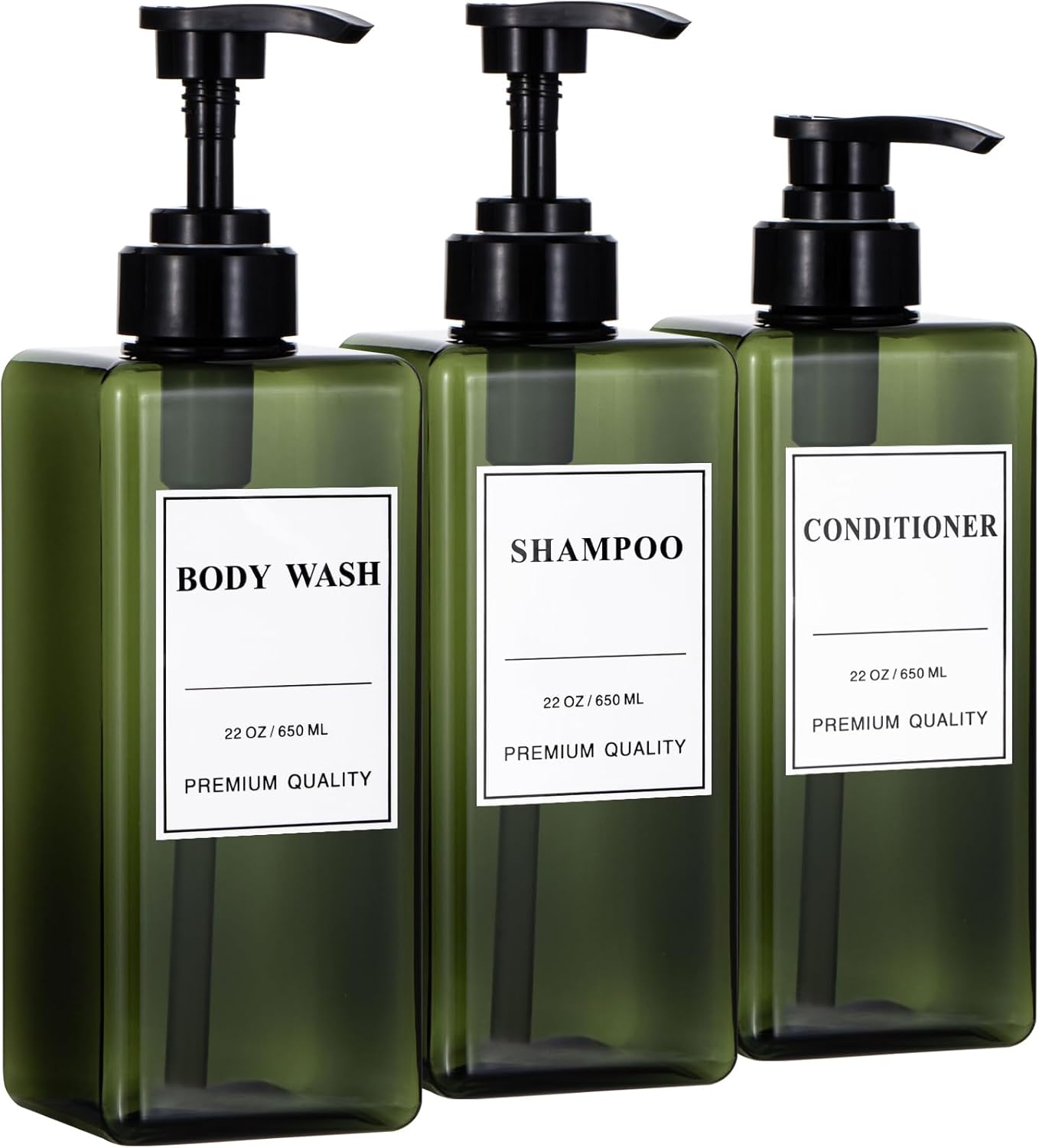 Yeeco 3 Pack 22oz Soap Dispenser Set