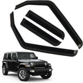 in-Channel Rain Guards for 2018-2025 Jeep Wrangler JL/Gladiator