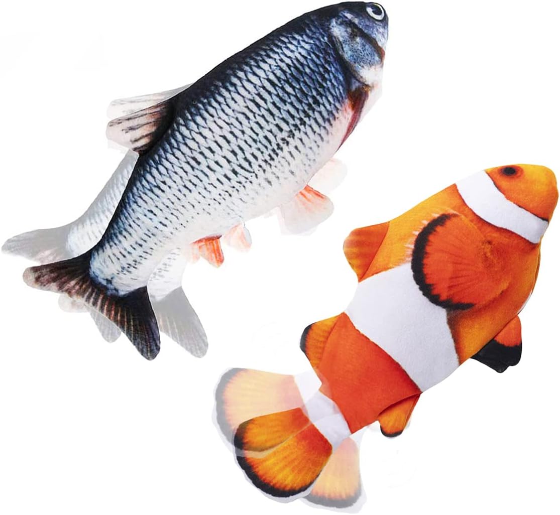 Electric Flopping Fish Toy Set for Cats & Kittens