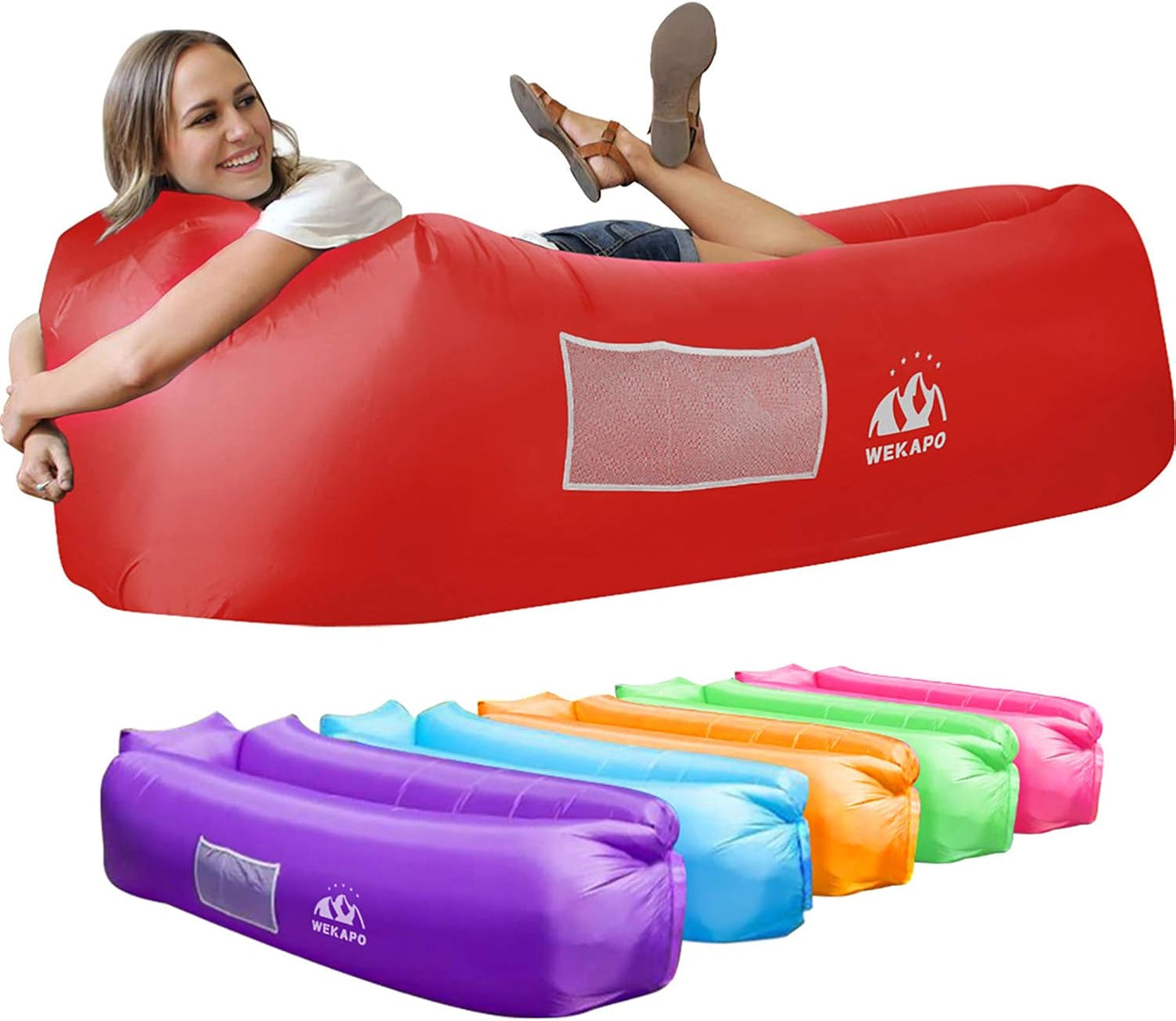 WEKAPO Inflatable Lounger Air Sofa Hammock for Outdoor Fun