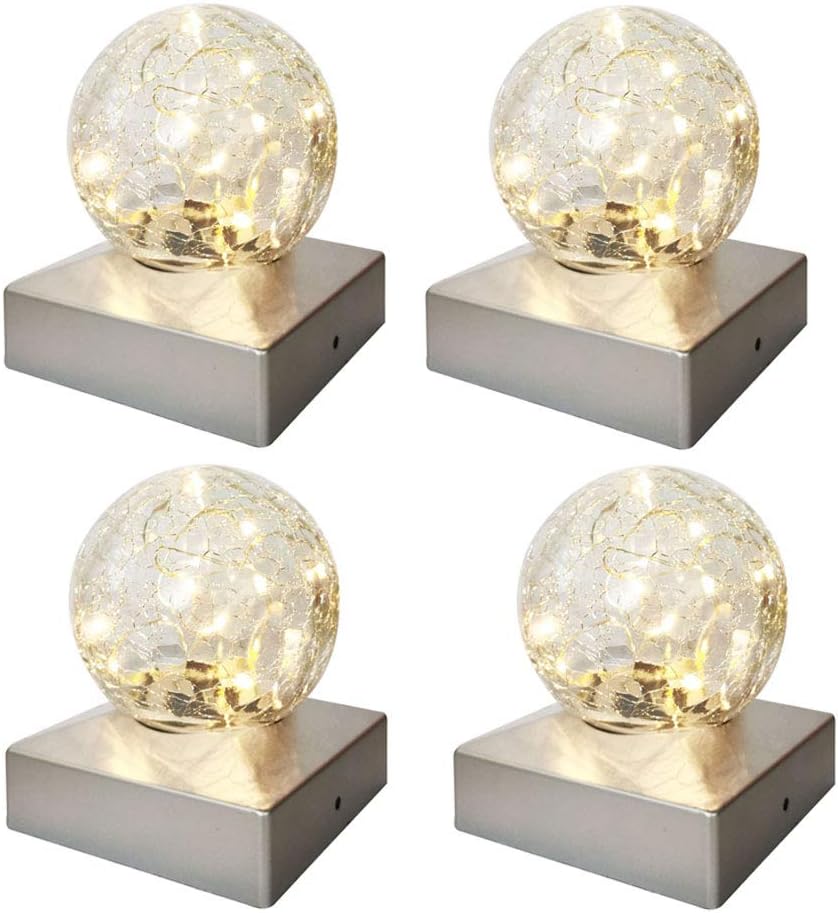 Solar Post Lights for Fence Deck or Patio Garden Decoration