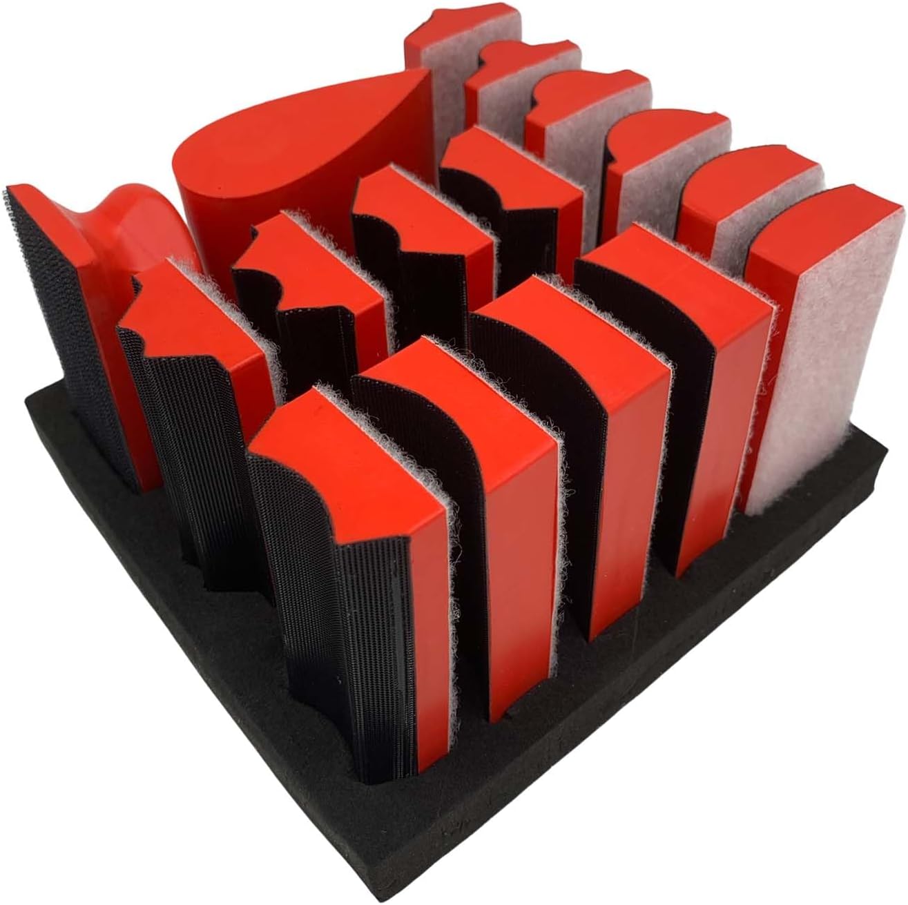 Hand Sanding Block Set of 16 for Wood, Auto Paint, and Crafts