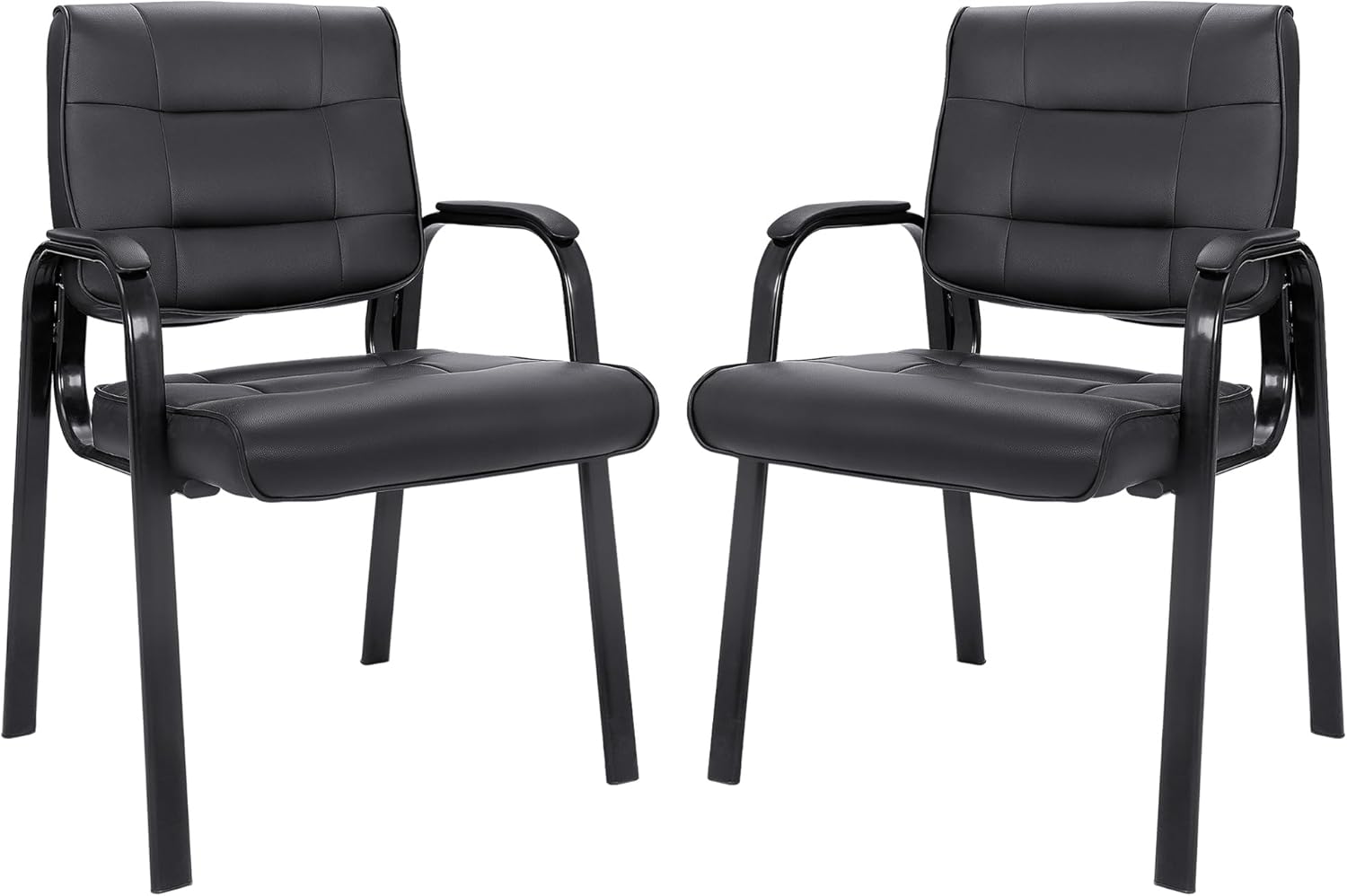 Comfortable Bonded Leather Executive Side Chair for Office Use