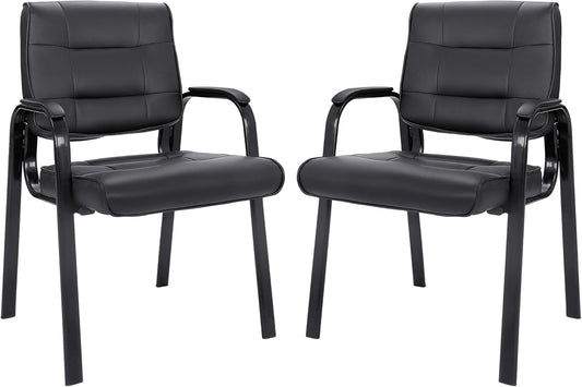Comfortable Bonded Leather Executive Side Chair for Office Use