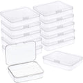 Mini Clear Plastic Storage Boxes 24 Pcs - Compact Organizing Solution