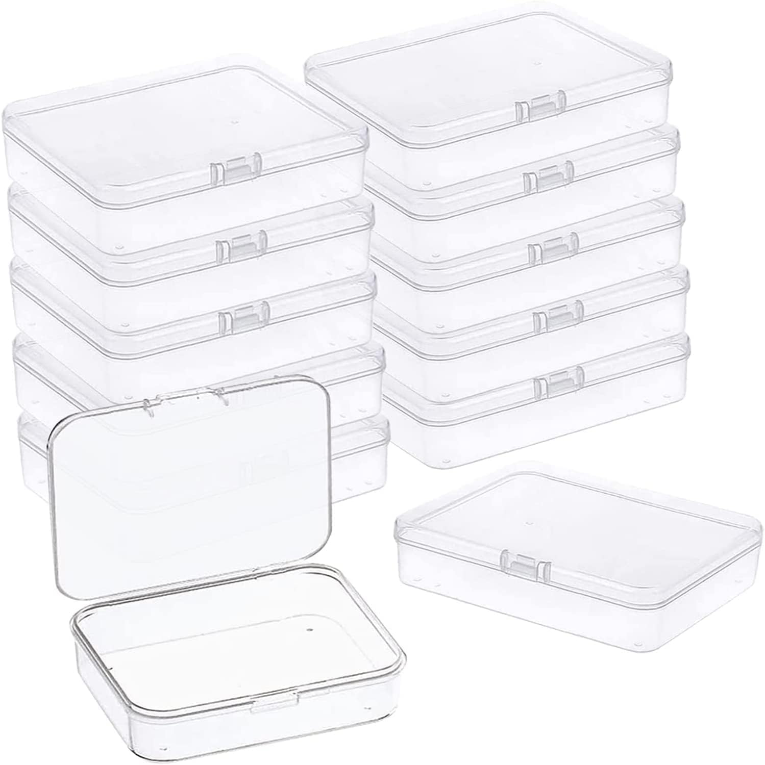 24 Pcs Mini Plastic Storage Containers for Small Item Organization