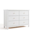 Graco Sasha 6 Drawer Dresser (White) - Safe, GREENGUARD Gold Storage