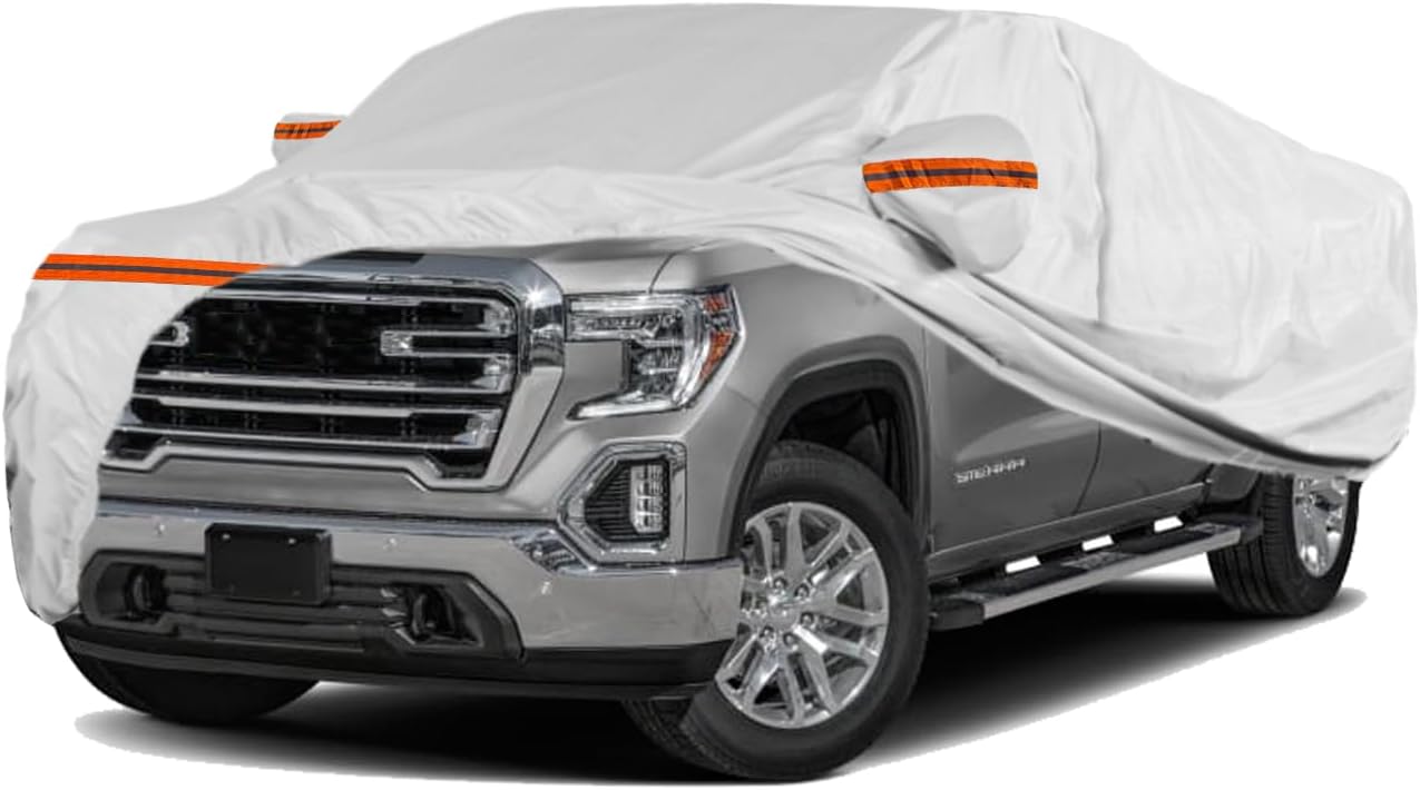 TUCAREST 6 Layers Full Car Cover for Pickup/Truck Protection
