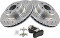 TRQ Front Brake Pad & Rotor Kit for 2003-2006 Mercedes-Benz