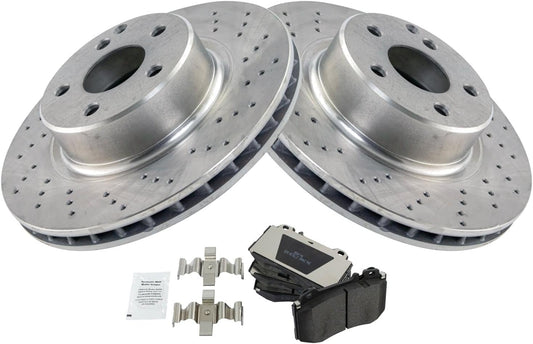TRQ Front Brake Pad & Rotor Kit for 2003-2006 Mercedes-Benz