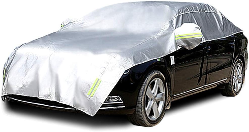 Half Car Cover for All Weather Protection - Universal Fit