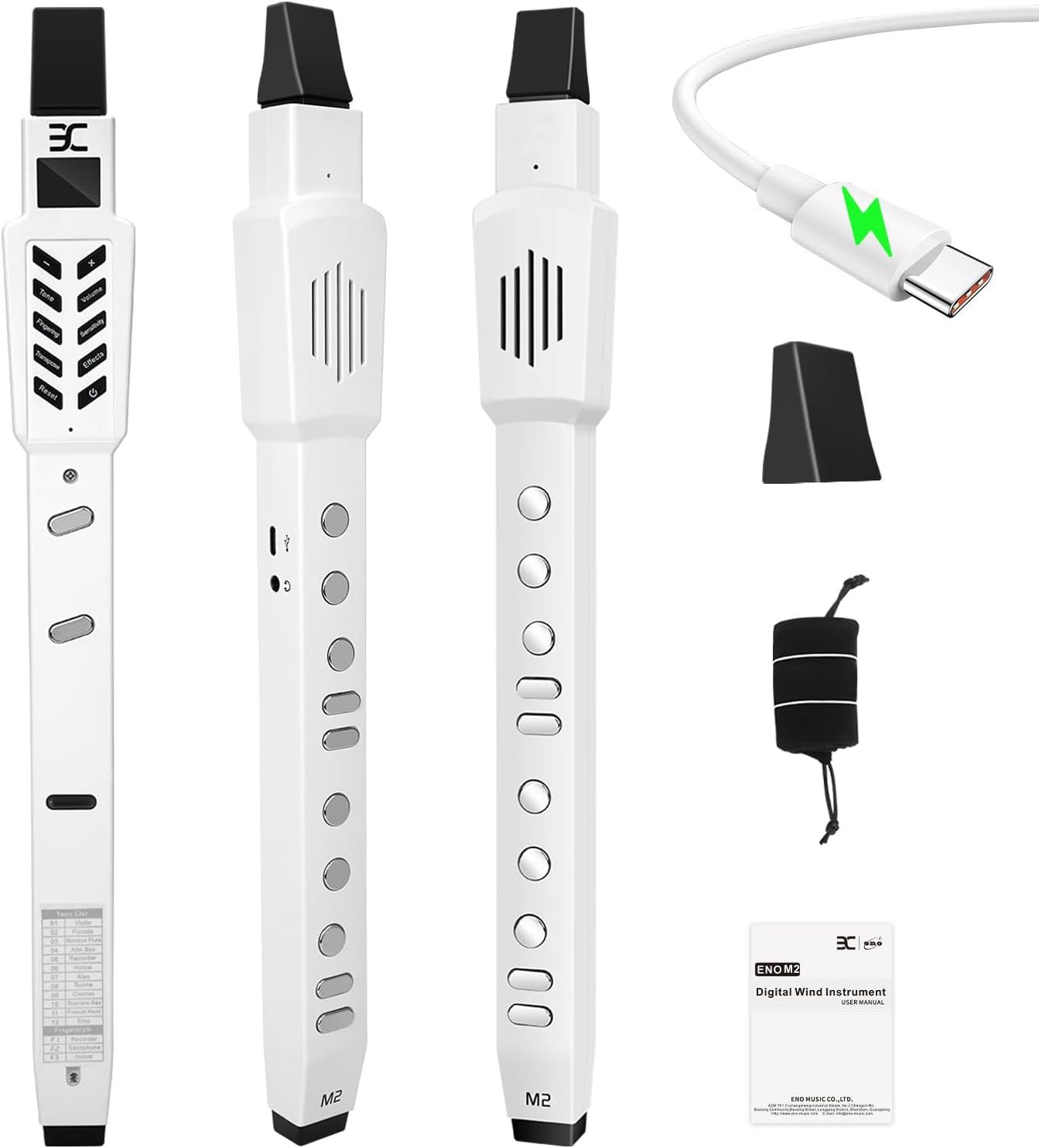 EX Electric Digital Wind Instrument with 12 Tones & Bluetooth MIDI