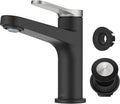 KRAUS Indy Single Handle Bathroom Sink Faucet in Brushed Nickel