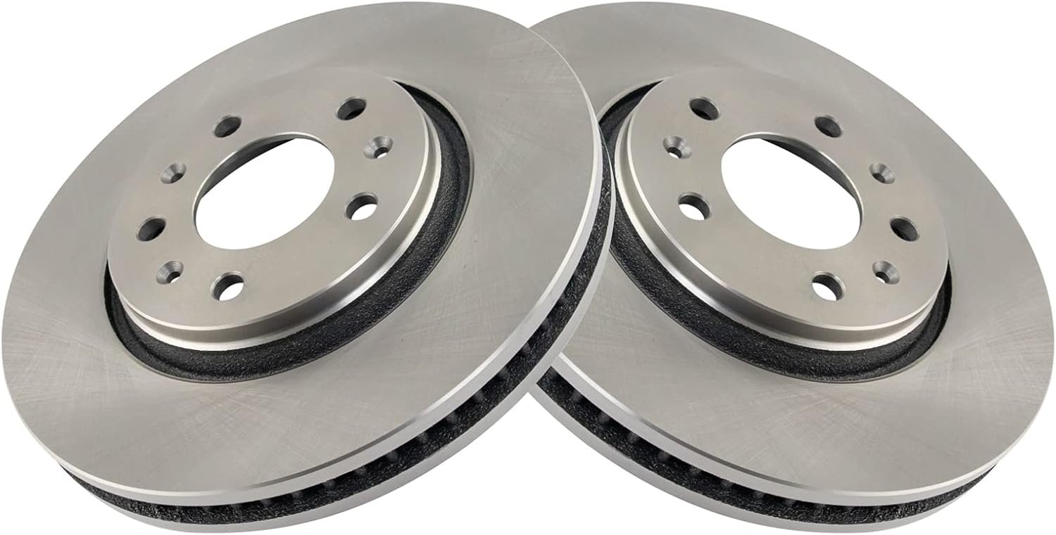 TRQ Front Brake Rotors Set for Cadillac CTS & STS 2003-2008