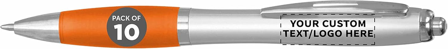 Personalized Ballpoint Pens with Rubber Grip for Custom Writing