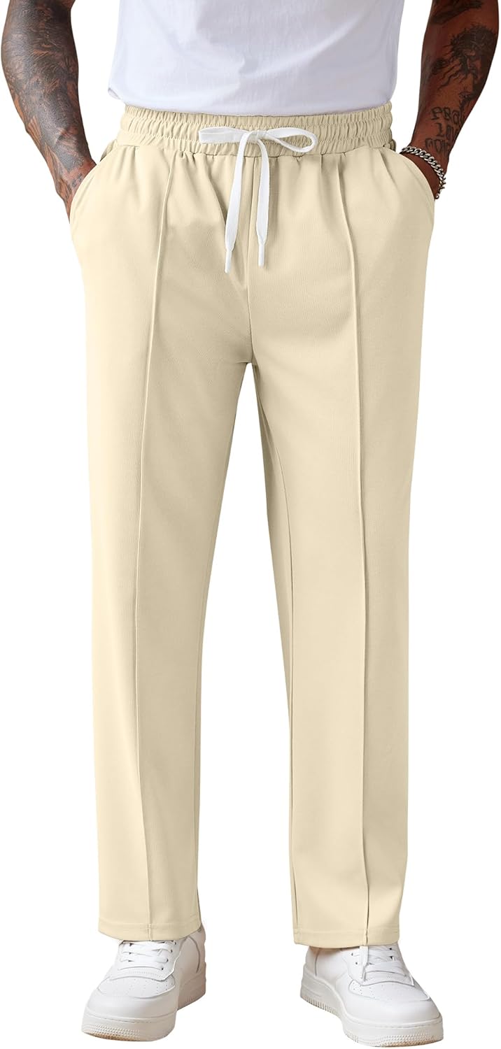 COOFANDY Men's Knit Sweatpants for Comfort and Style
