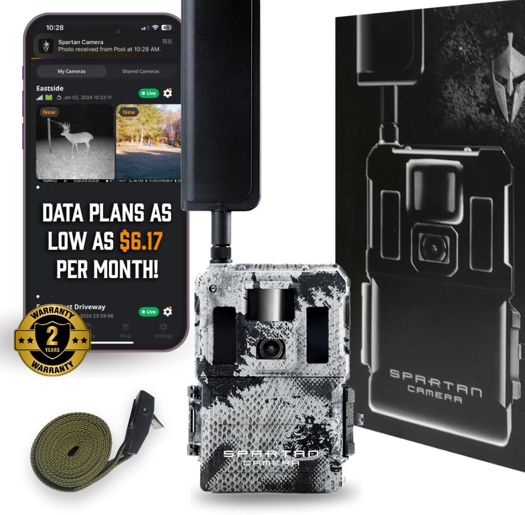 Spartan GoLive2 4G LTE Trail Camera: Live Stream & GPS