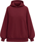 PRETTYGARDEN Oversized Pullover Hoodies for Women - Cozy Ruched Sleeve