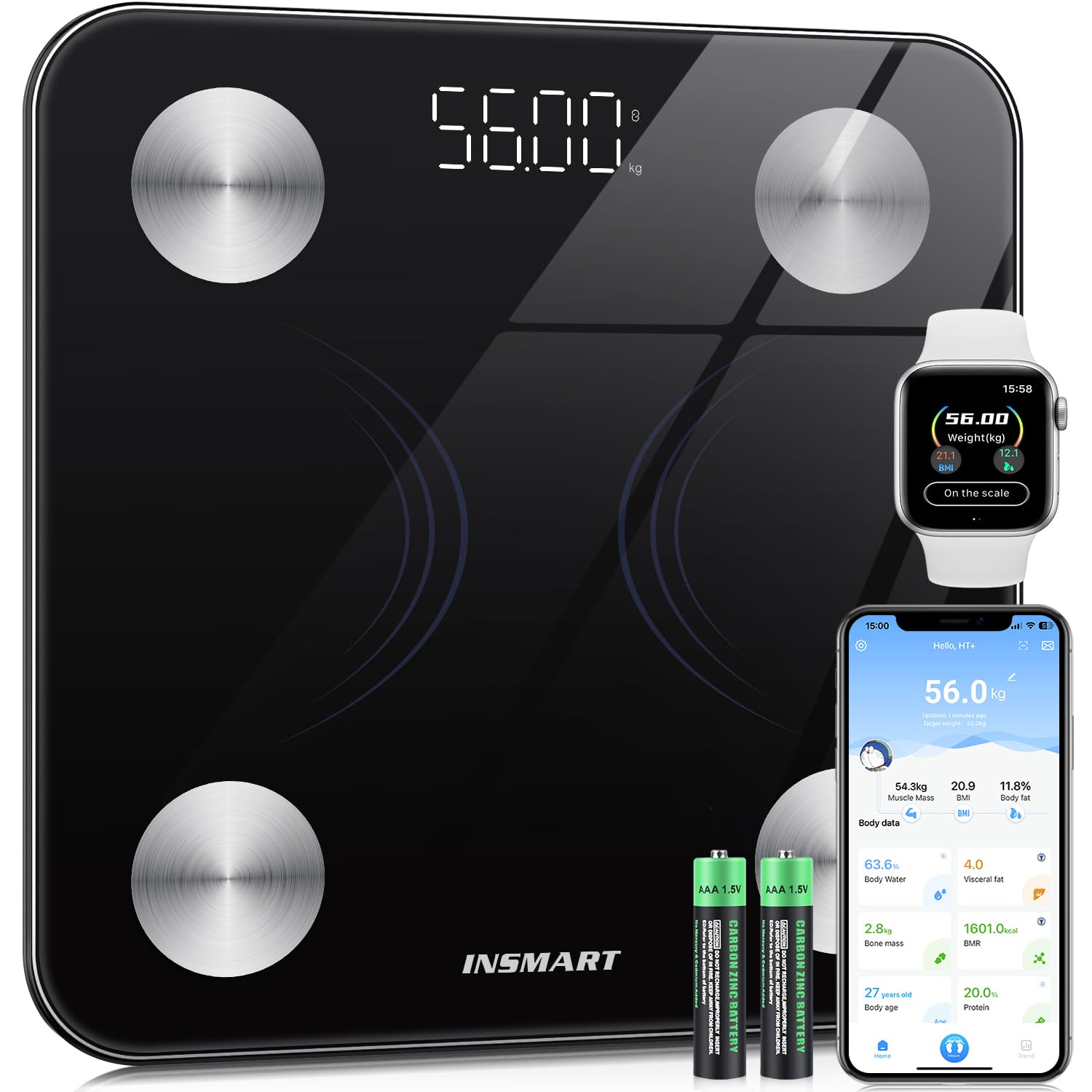 INSMART Smart Scale: Accurate Body Composition Analysis