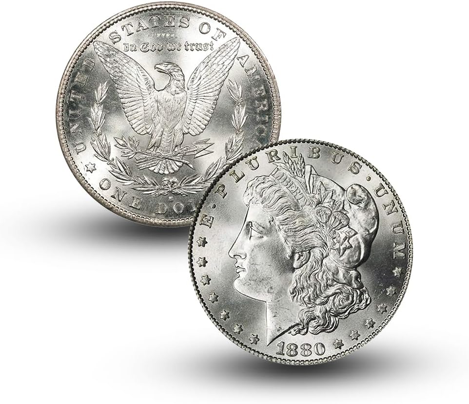 Antique 1880 S Morgan Silver Dollar Coins for Collectors