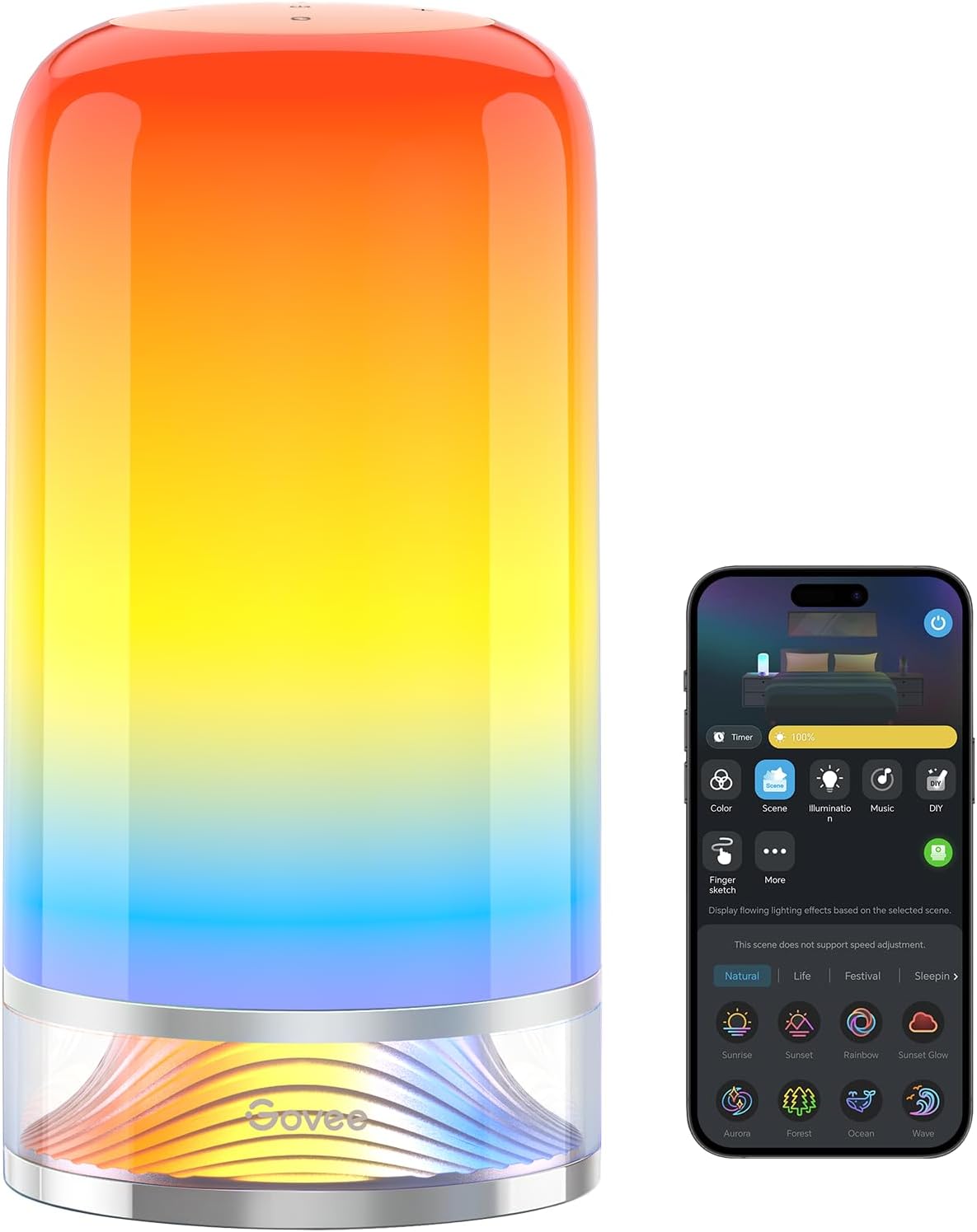 Govee RGBIC Smart Table Lamp: 64 Scene Modes