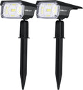 Solar Spot Lights 40 LED Landscape Spotlights - USB & Solar Powered