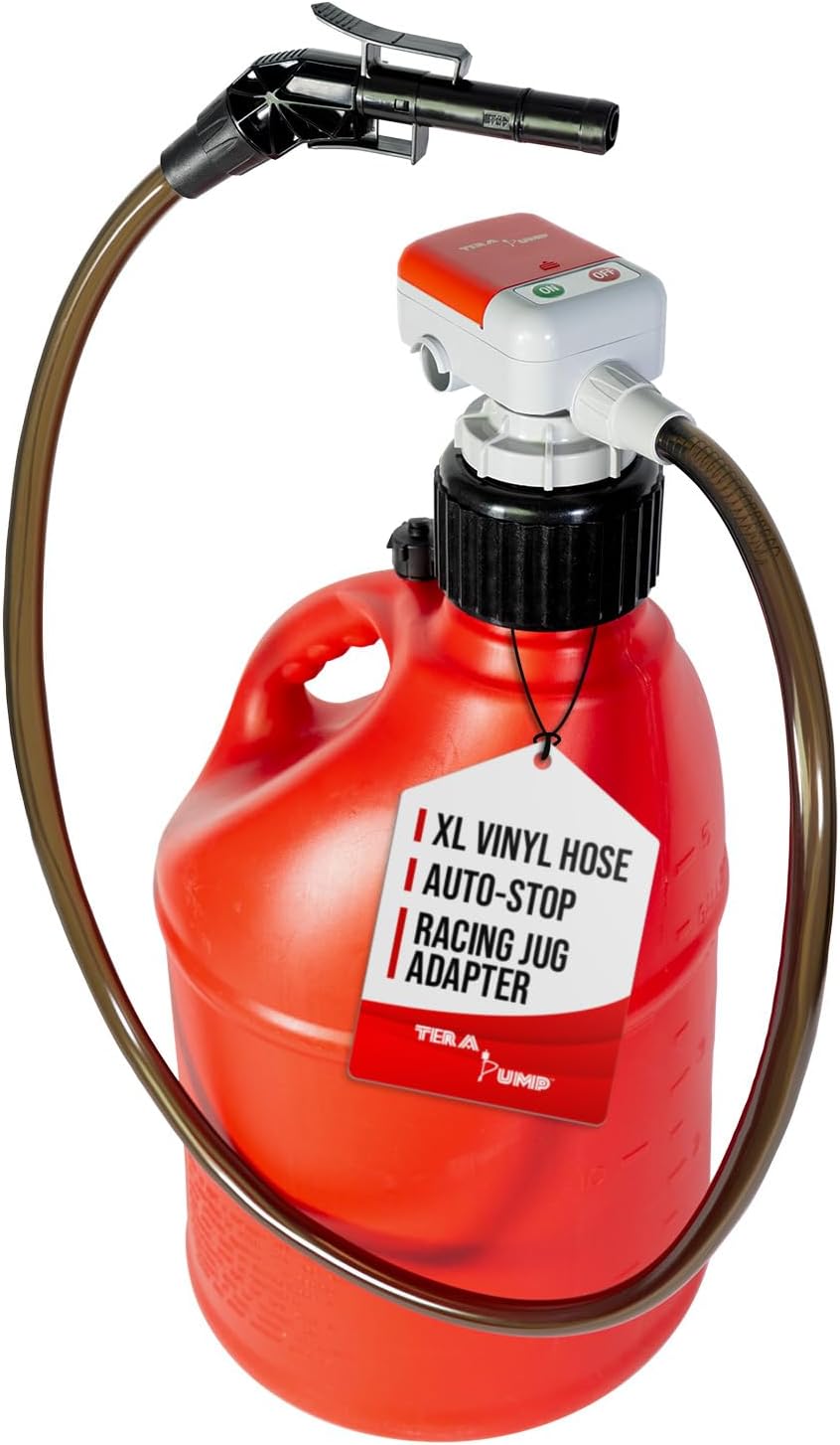 TERA PUMP 2nd Gen Auto-Stop Fuel Transfer Pump for Easy Refueling
