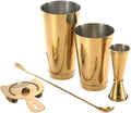 Barfly Basics Cocktail Set 5-Piece Gold - Professional Mixology Gear