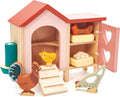 Tender Leaf Toys Chicken Coop 9-Piece Wooden Play Set - Farm Pretend
