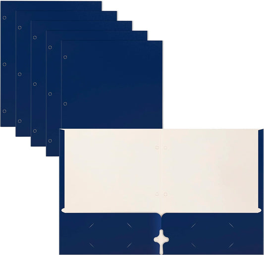 50-Pack Blue Two Pocket Folders by Better Office