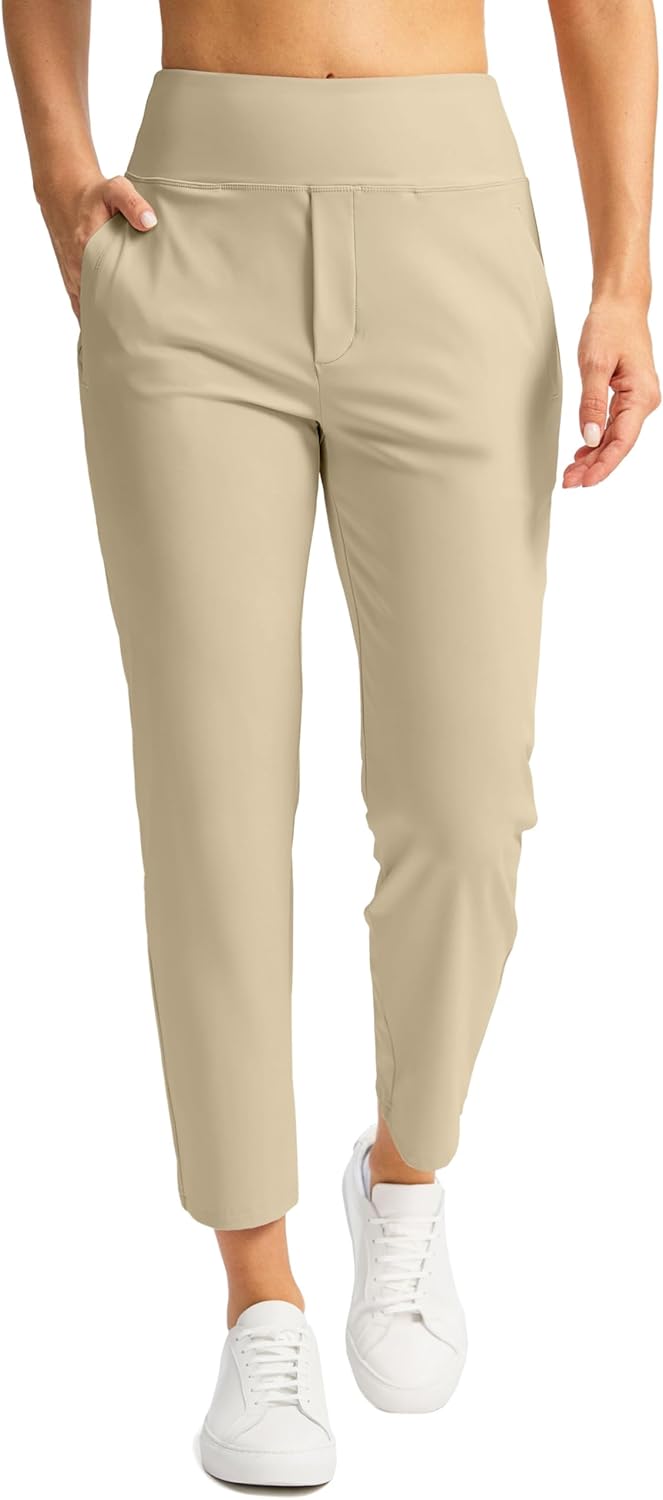 SANTINY Women's 7/8 High Waisted Stretch Ankle Pants Review