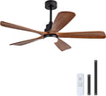 52 Inch Outdoor Ceiling Fan with Lights and Remote - Dimmable
