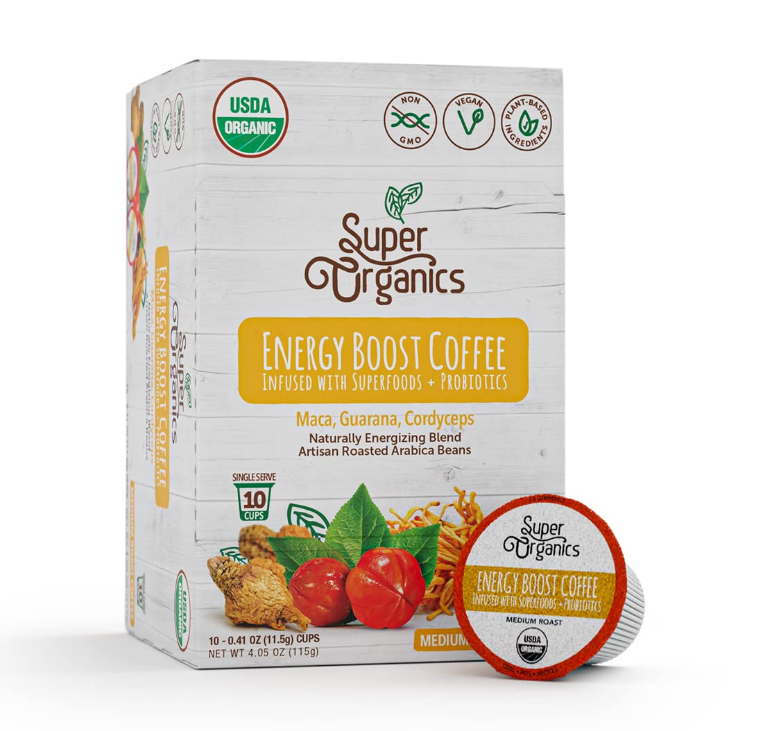 Super Organics Energy Boost Coffee Cups