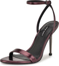 Nine West womens Heeled Sandals - Faux Leather Almond Toe Heel