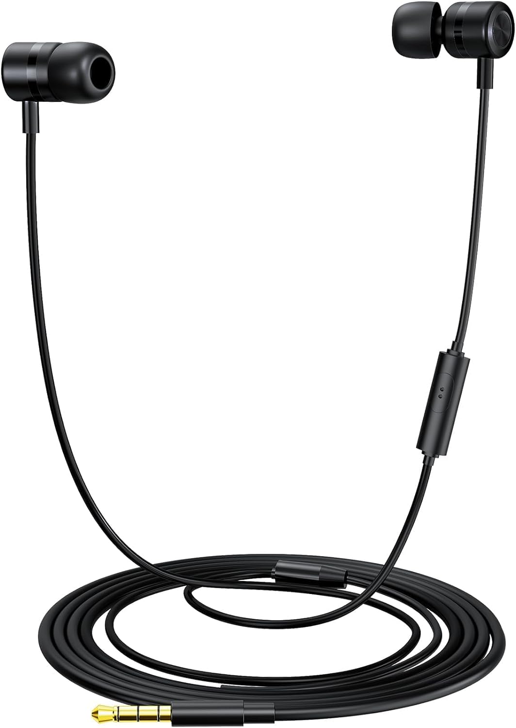 MORMOQUE HD Bass Earbuds with Noise Isolation