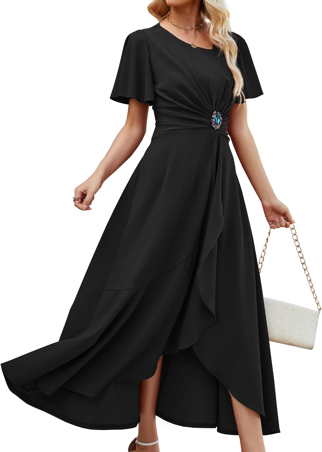 Elegant Wedding Guest Dresses with Pockets for Women
