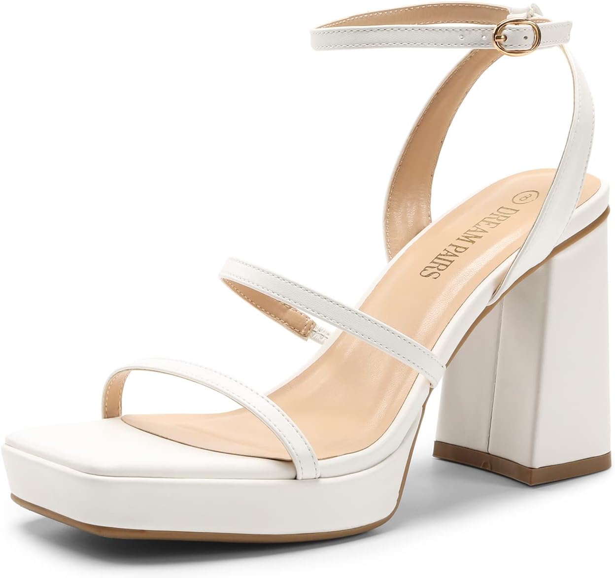 DREAM PAIRS Women's Platform Strappy Heels for Stylish Comfort